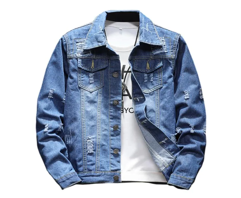 Merk 2020 M5XL Men Jean Jacket kleding denim jas mode heren jeans dunne lente buitenkleding mannelijke cowboy6222372