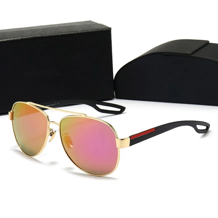 Nouvelles lunettes de soleil de haute qualité marque designer hommes verres femmes verres unisexes faciales UV400 100% UV Protection des lunettes ovales avec boîtier 263S