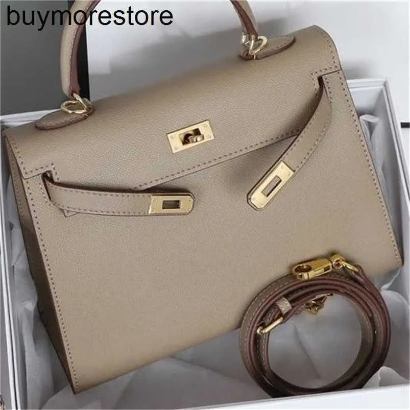 Top Cowhide Handbag Handmade 2023 High end Small and Versatile Handheld Crossbody Bag Head Layer Cowhide Second Generation Mini Bag SmallQECN