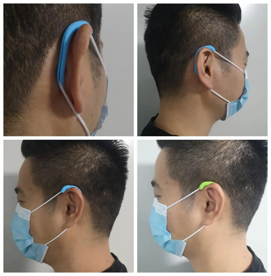50pairs Universal Erwachsene Kindermaske Artefakt Silizium Schmerzmitteler Ohrschernungen bequem wiederverwendbares Ohrhaken -Protektor -Ohrmuffs Prot2503433