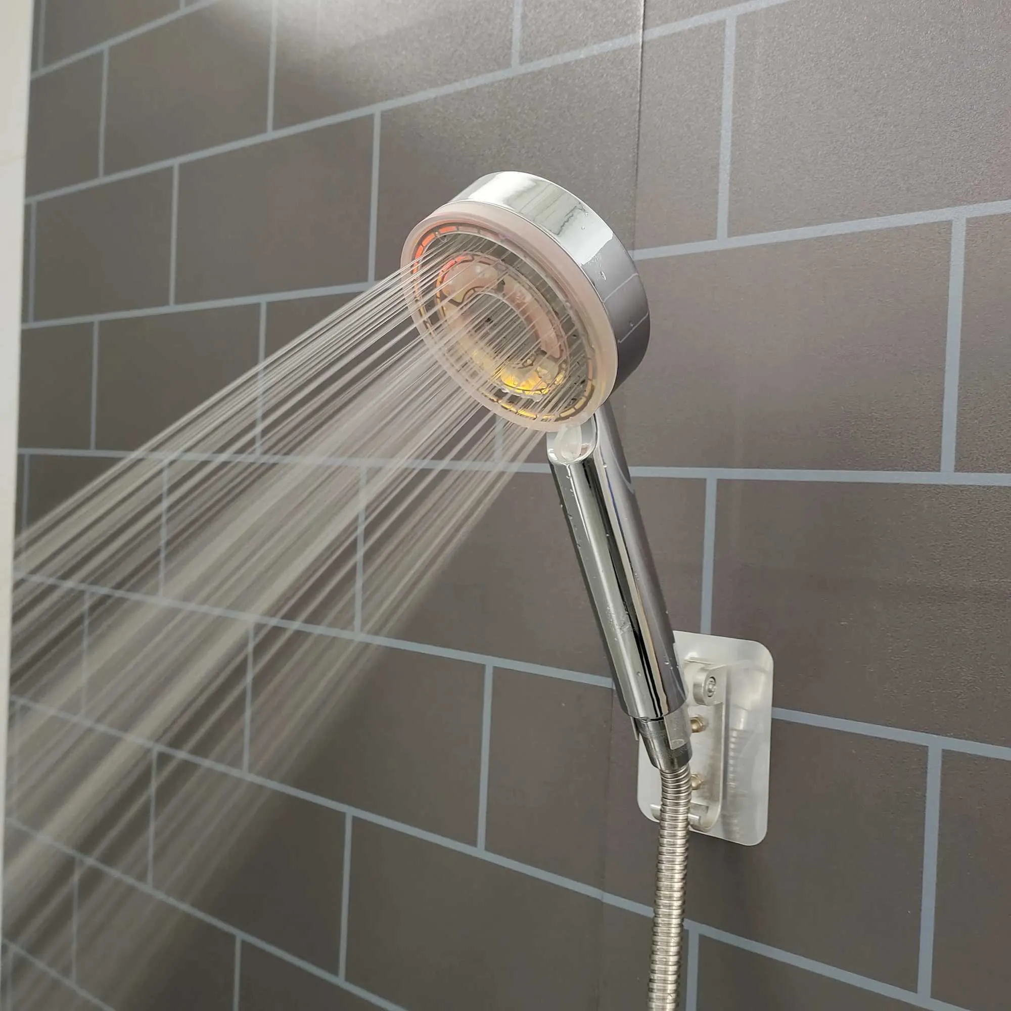 Deluxe 5-Mode Shower System - Color LED & Temp Sensor Included_voghion.com