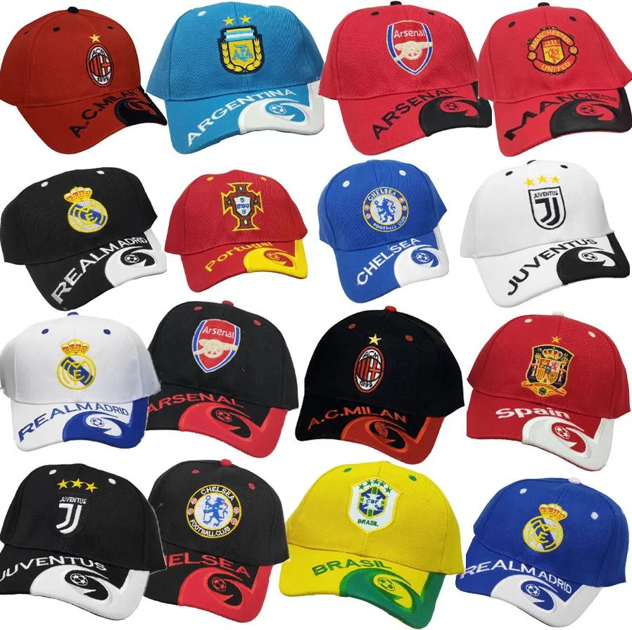 New Design Ball Hat Football National Team Club Duck Tongue Hat Canvas Featured Men's Dust Bag Fashion Men's and Women's Hat