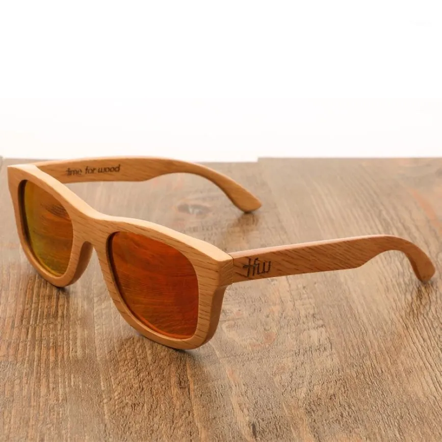 Lunettes de soleil de bambou en bois vintage Mentes pour hommes verres polarisés à la main avec boîtier UV400 Retro Shades 2020 Nouveau design Eyewear1 245K