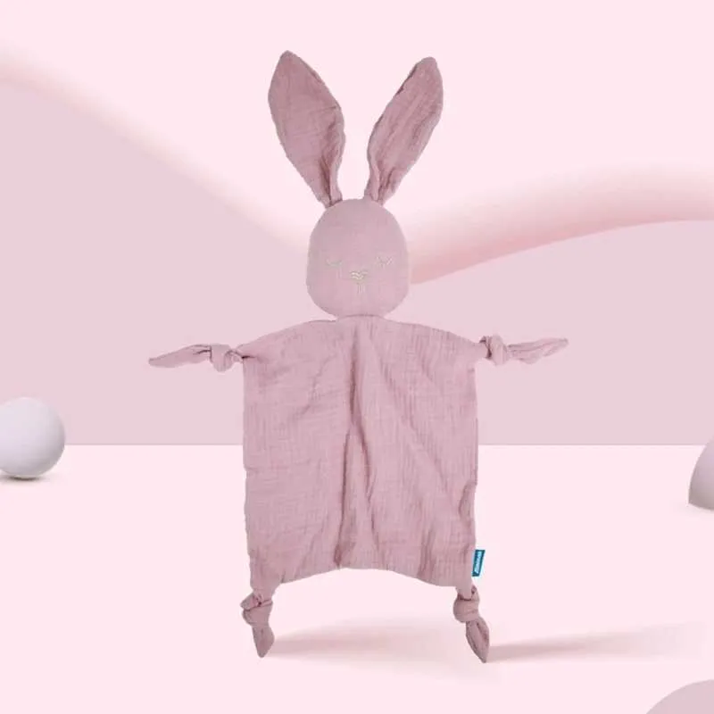 Serviettes robes mignon lapin bébé apaise serviette douce nouveau-nés coton couette coton pour nourrisson grls garçons endormi toys toys dropshipping