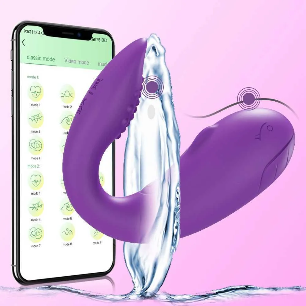 Autres éléments de beauté de la santé Bluetooth Femme Vibrator Application Contrôle du stimulateur en G Faux Pénis Vibration Vaginal Ball Adult Products Y240503