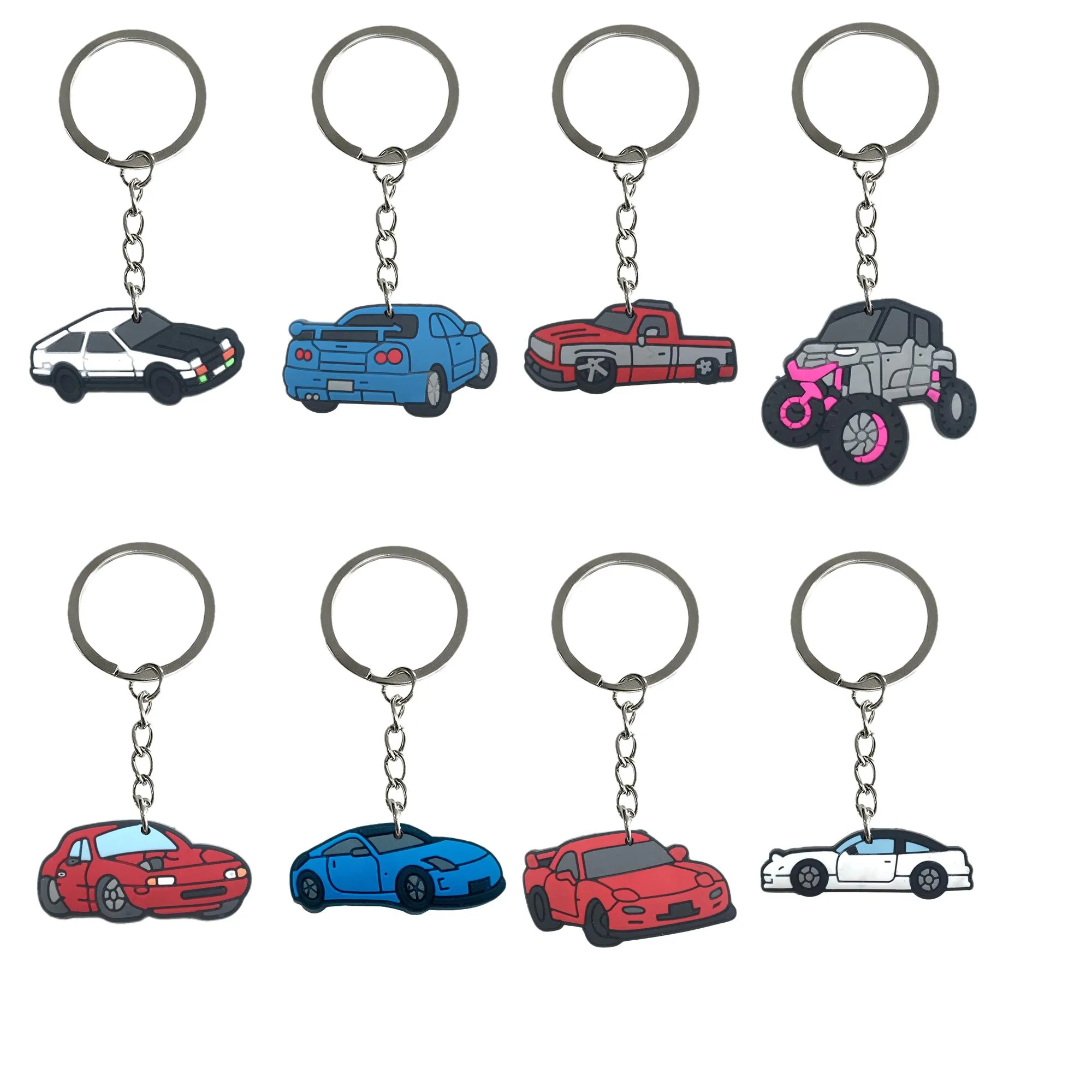 Other Home Decor Car Collection Keychain For Kids Party Favors Cool Colorf Character With Wristlet Keychains Girls Keyring Suitable Sc Otyim