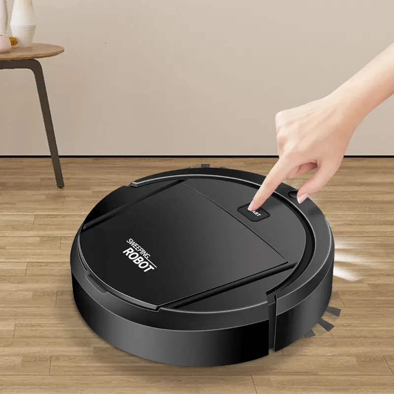 2024 Automatic Robot Vacuumer Smart Barrying Sweet Machine de limpieza en húmedo seco Carga inteligente para el hogar 240506