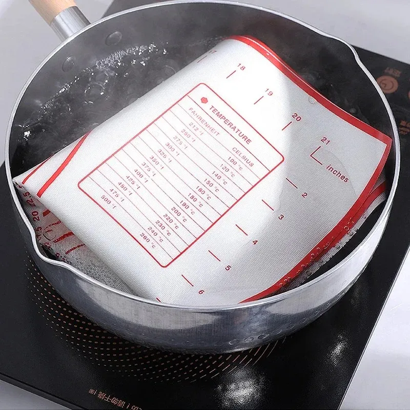 80/60 cm Stor silikonbakning Mattark Pizza deg Non-stick bakverkskort kök matlagningsverktyg Bakningstillbehör