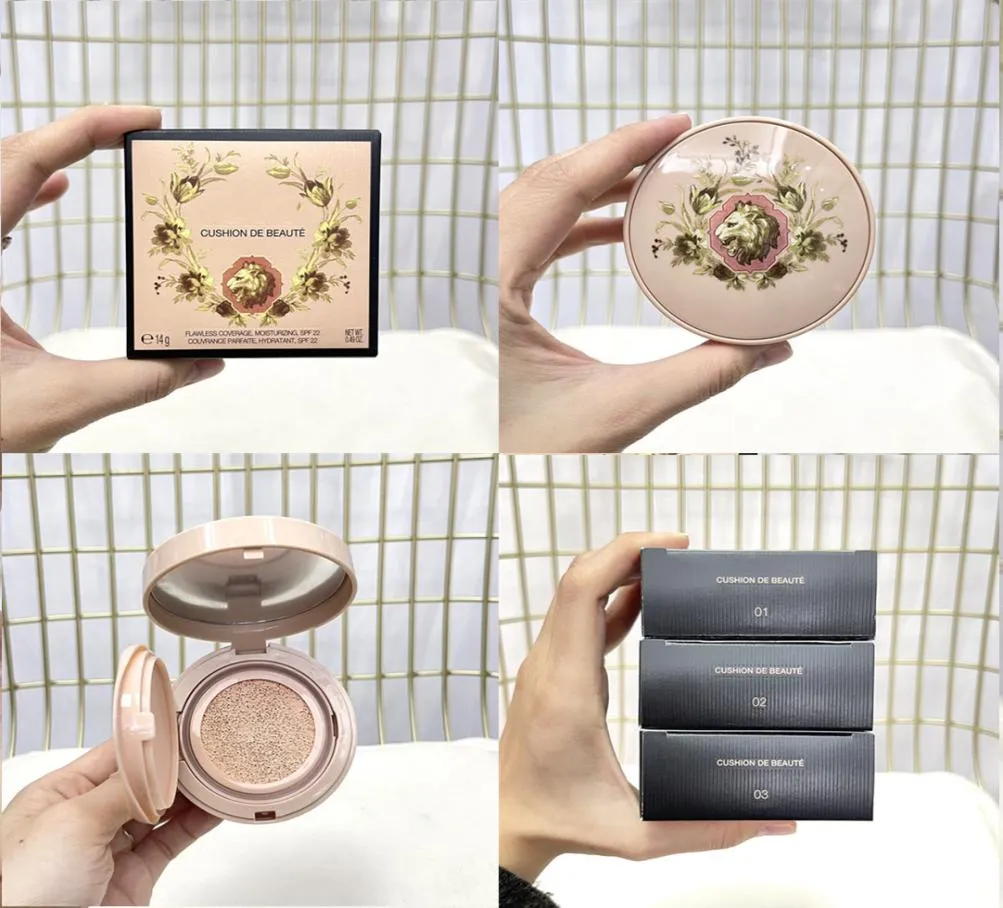 EPACK Coverage Moisturizing Foundation Face Powder Cushion De Beaute 14g With Handbag3144245