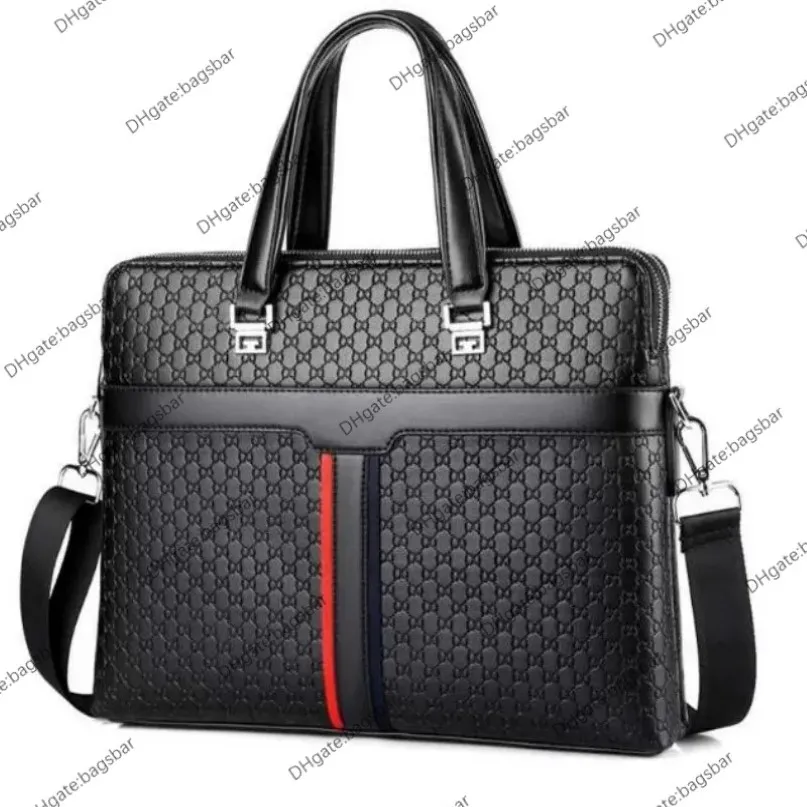 Luxurys Designer Bags Men Business Handbags Portfölj Laptop Bag Portable Multifunction Document Office Messenger Ryggsäck axel CRO 206Z