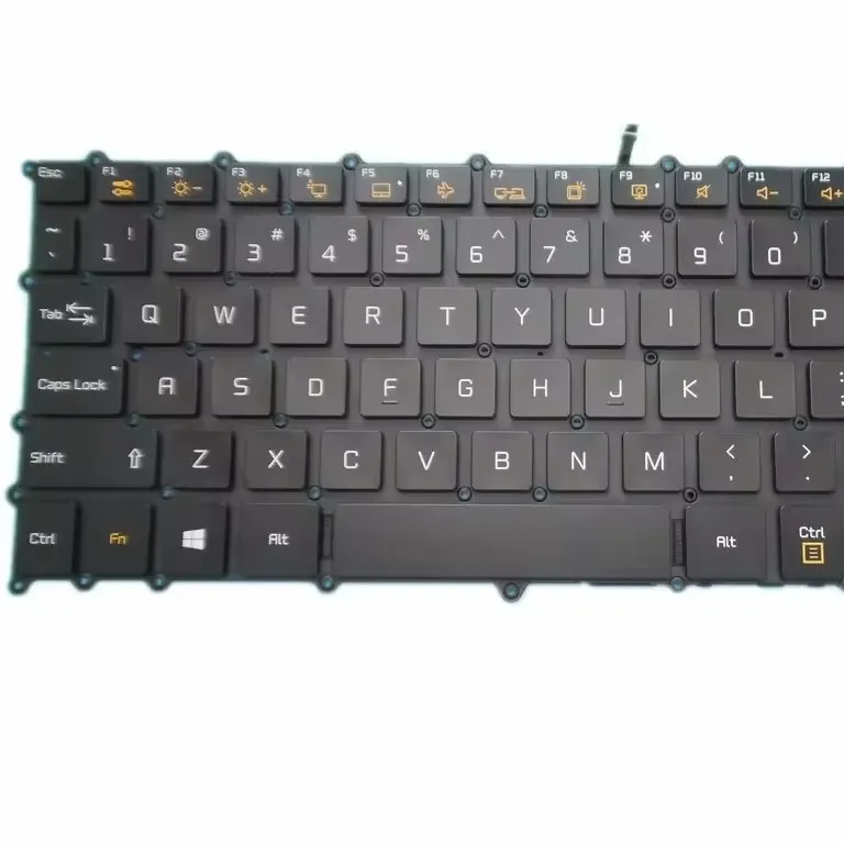 Tastiera per laptop per LG 13Z990 13Z990-G 13Z990-V LG13Z99 13ZD990 13ZD990-G 13ZD990-V inglese US Nero senza tela con telaio con retroilluminazione con retroilluminazione con retroilluminazione