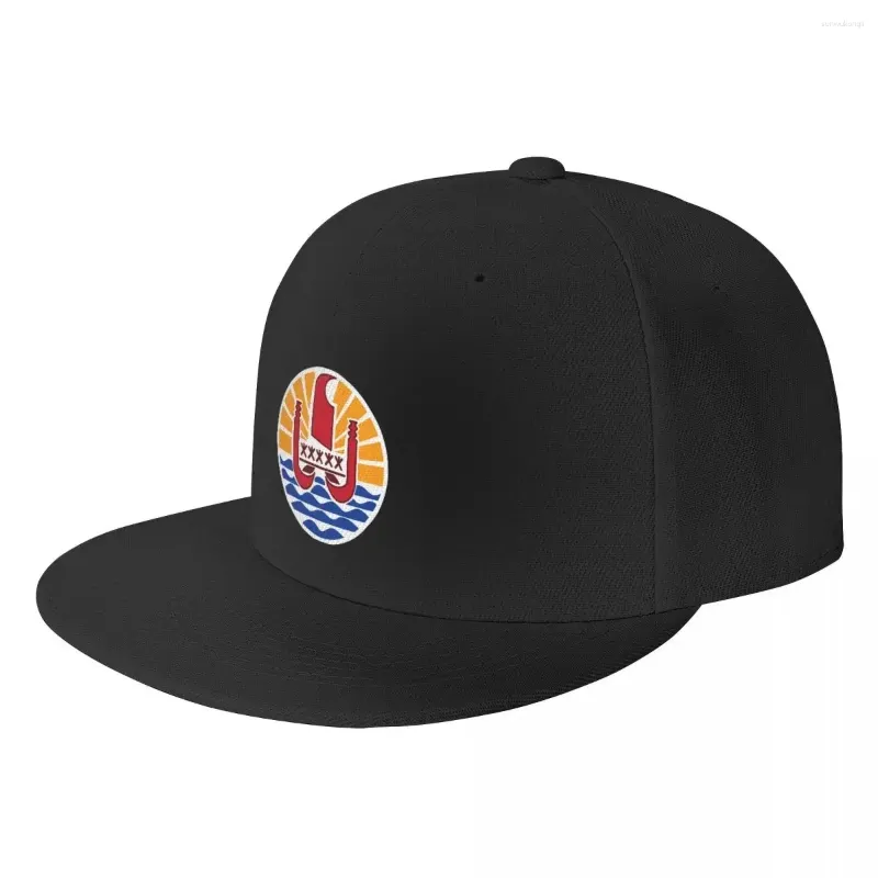 Ballkappen Punk -Wappen französische Polynesien Hip Hop Baseball Männer Frauen verstellbarer Vater Hut Snapback