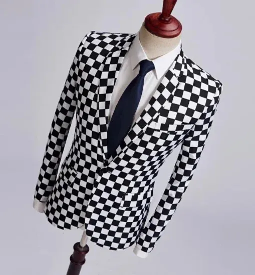 Mens Fashion Suit Party Coat Casual Slim Fit Blazer Buttons Suit 3D Floral Print Painting Blazers Jacket Men 240426