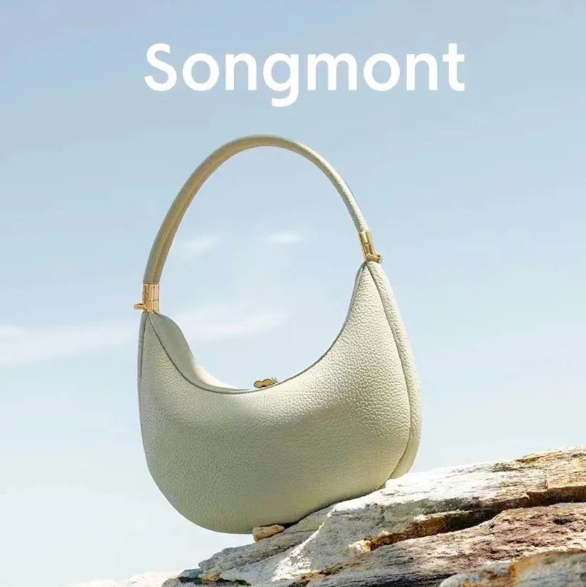 Songmont Luna Bag City City Summer Half Moon Designer Luxury Designer Borsa per uomo 10a Clutch Hobo Travel Beach colorato The Tote Bag Lady Handbagkkin per le ascella