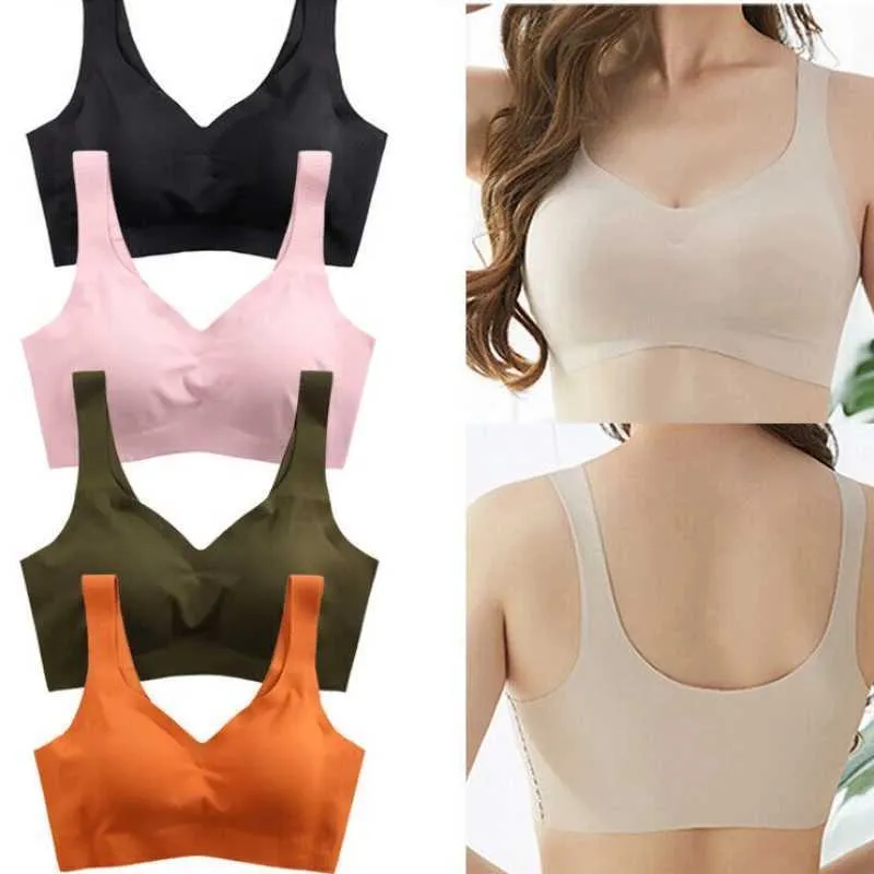 LXVE Active Underwear New Women Seamless Bras Quality Sports Bra Removable Chest Pad Lifting Bralette Brassiere Yoga Fitness Sleep Vest Underwear d240508