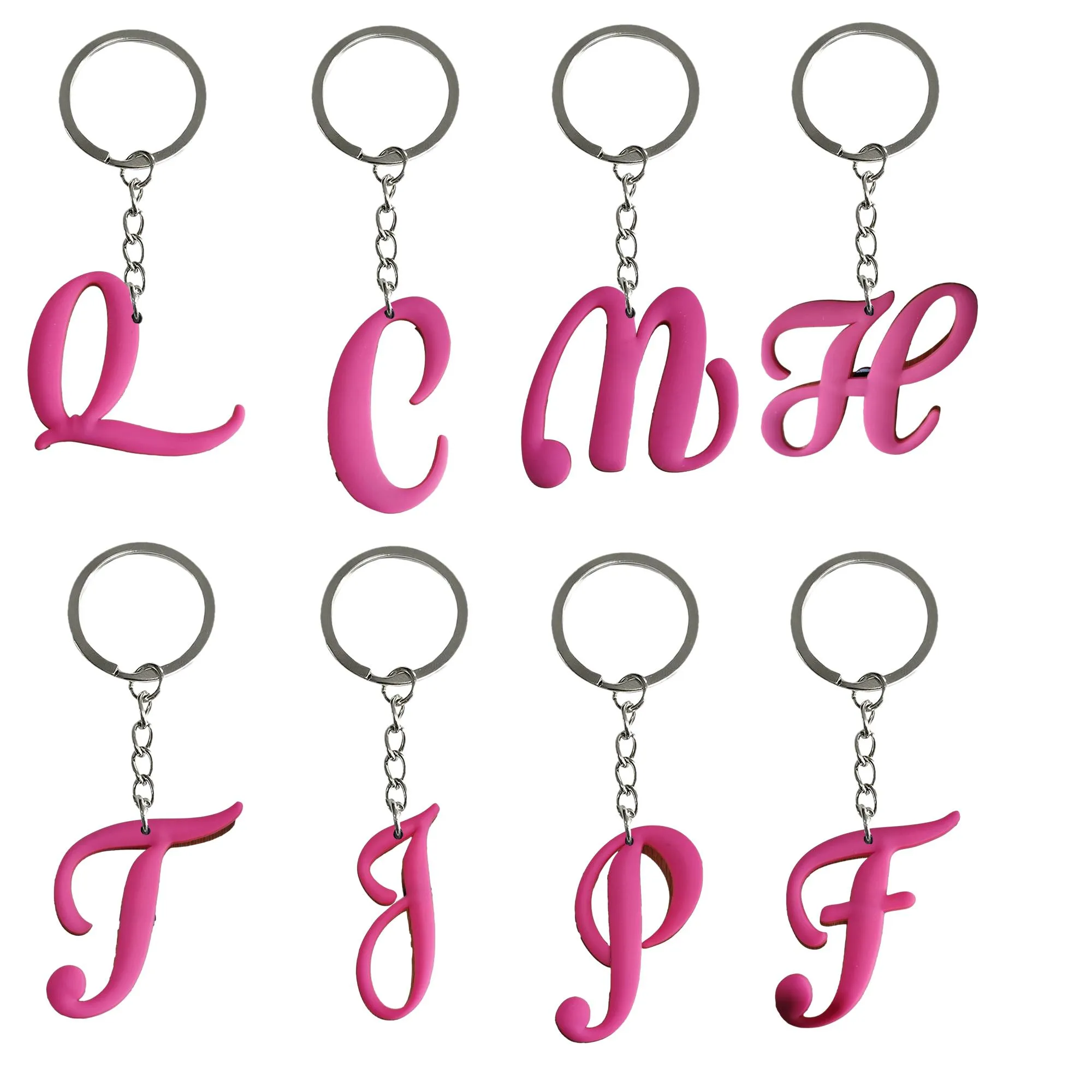 Novelty Items Pink Large Letters Keychain Keyring For Men Keychains Boys School Bags Backpack Suitable Schoolbag Backpacks Shoder Bag Otezo