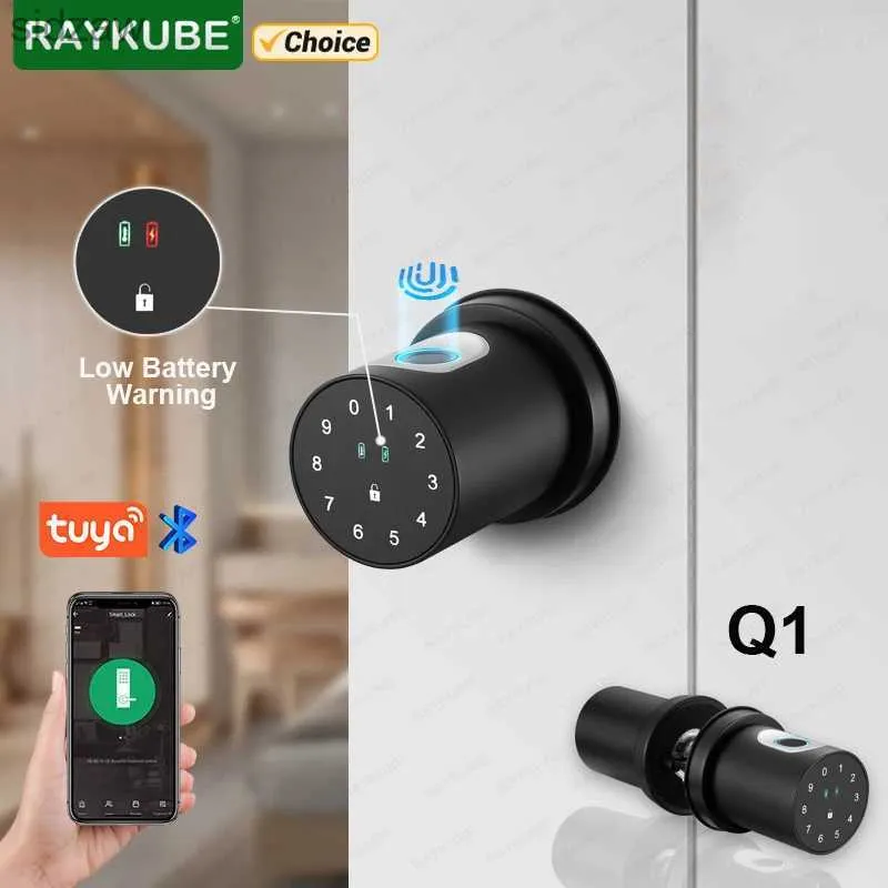 Smart Lock New Raykube Q1 Electronic Lock Tuya Intelligent Lock Knob Bluetooth Intelligent Life WX