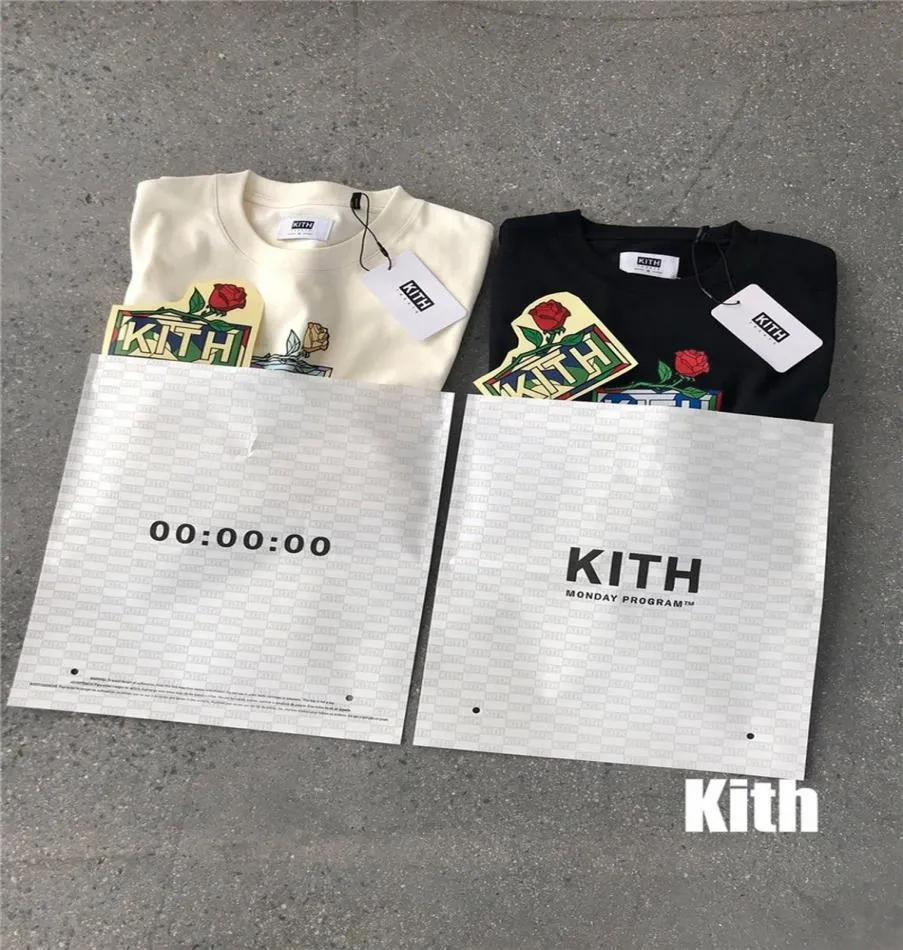 MEN039S POLOS QualityFlowers Box Kith Male Shirt Momens Womens pesado Tops de verão T Shirts de manga curta 6766045