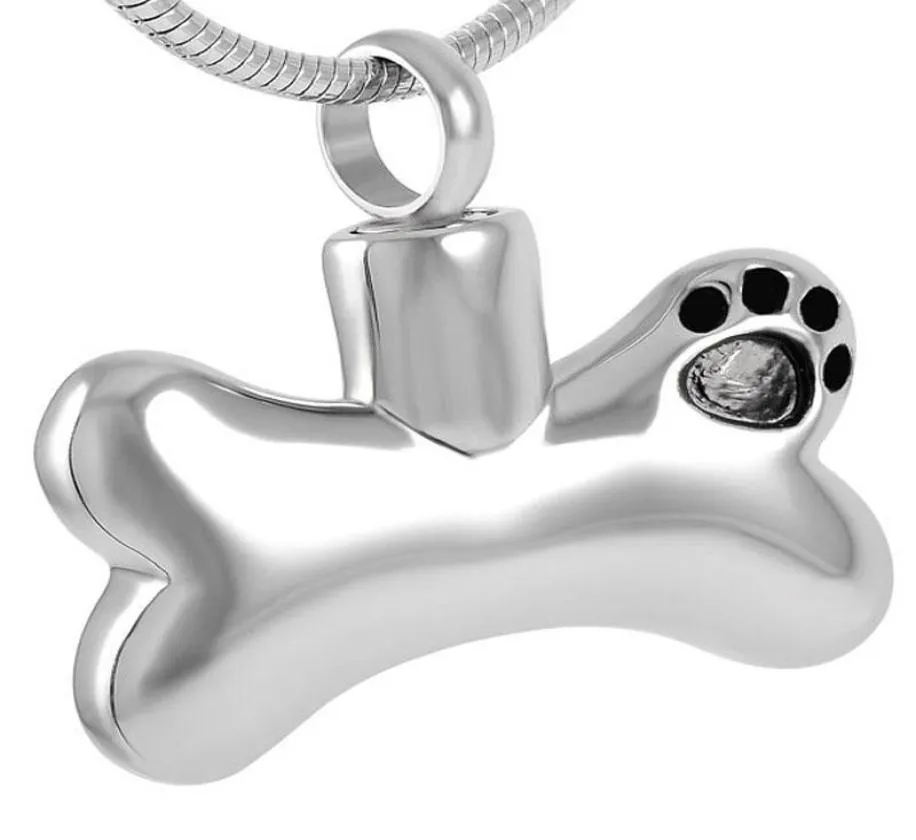 My Welpy039s Die liebevollste Knocheneinfabrik Urnen für Asche Edelstahl Urne Pendelled Hund Print Pet Halsketten5505279