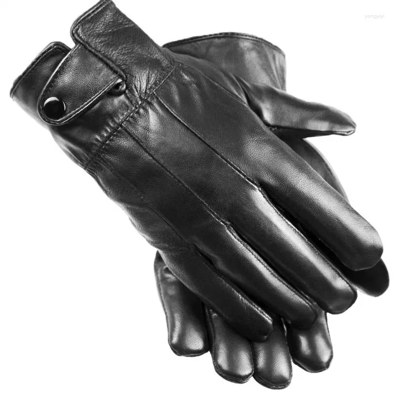 Gants cyclistes en cuir Men de mouton de mouton coréen Version coréenne enlece