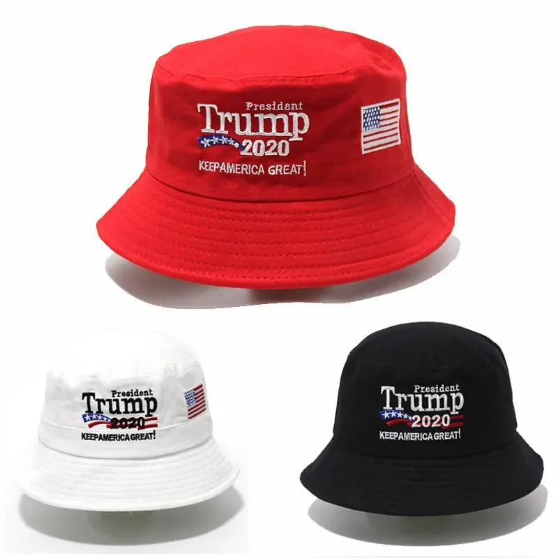 2024 Donald Trump Nakış Kovası Şapkası Amerika'yı Tutun Büyük Balık Kapak Şapkaları RRA 0509