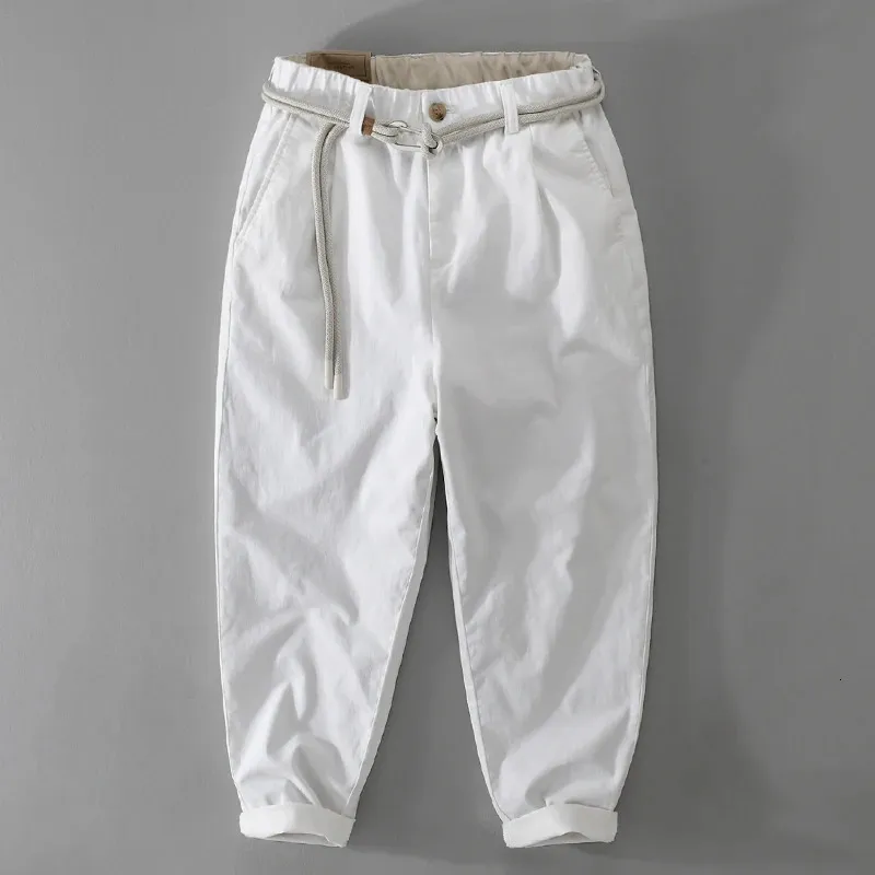 Unikalna jakość projektu Cotton Cargo Spodnie Mężczyzn trend trendów swobodne spodnie sprężyste talia 2936 Pantalones Hombre Pantalon Homme 240422