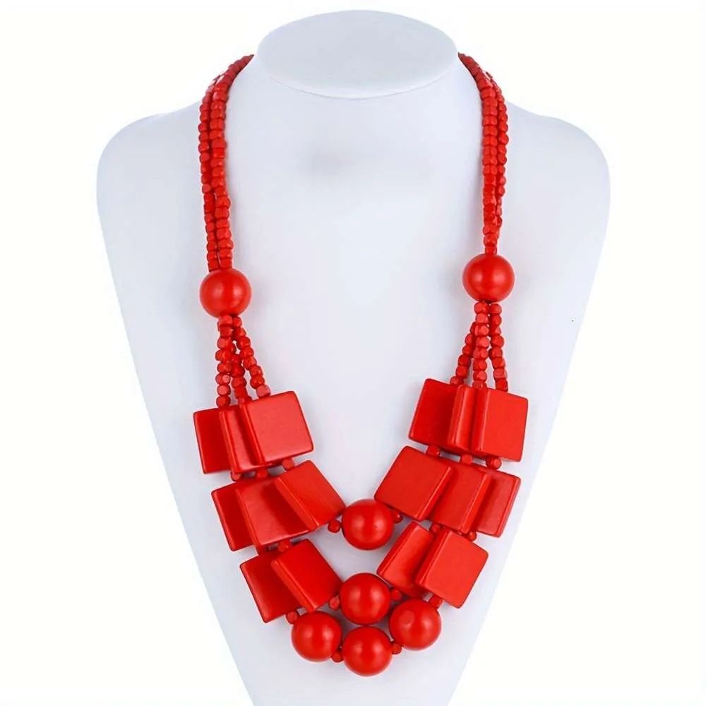 Nuova collana fatta a mano donne, moda personalizzata, catena di colletti a più colori, catena di maglioni di street style