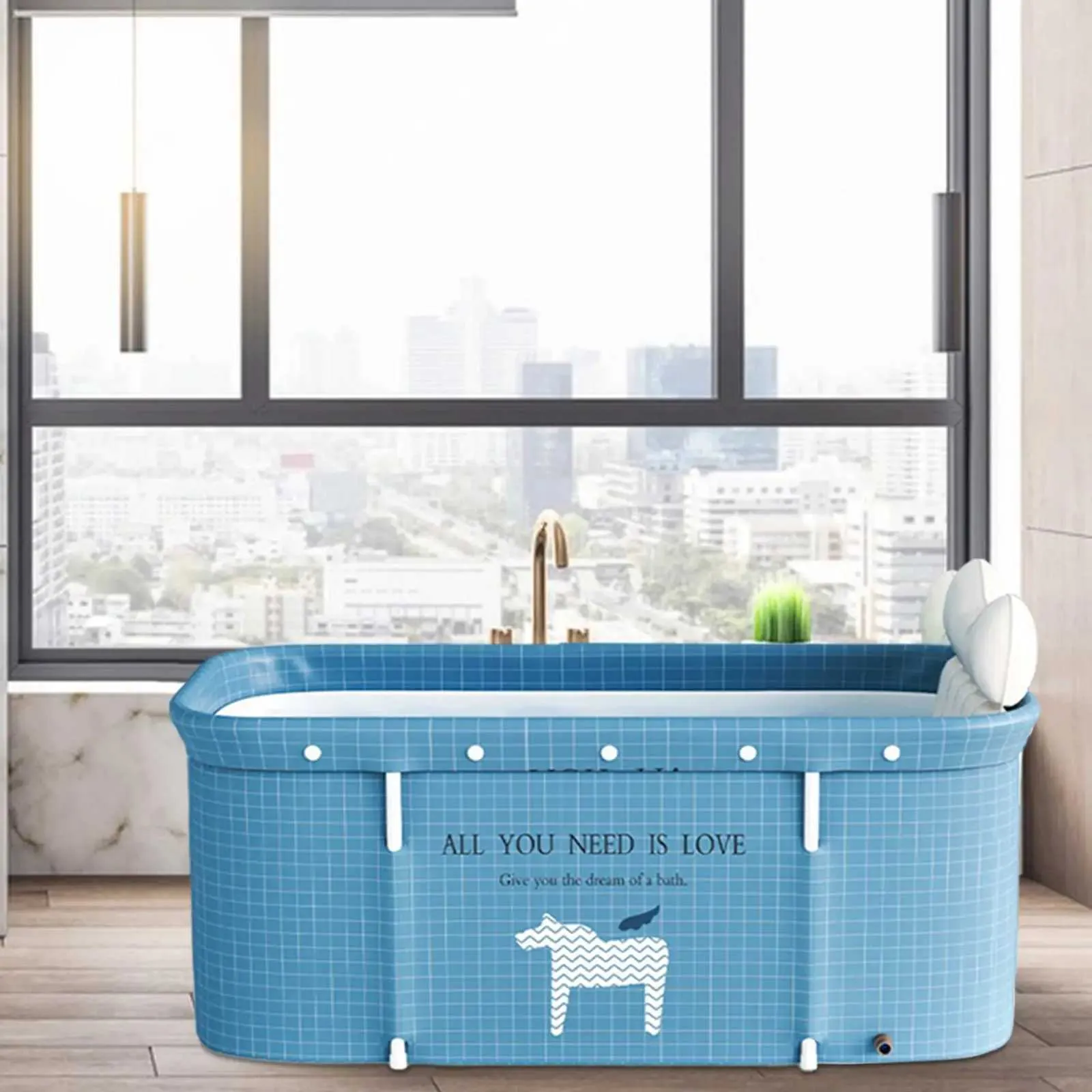 Bathroom Tub Large Sturdy Portable Kids Swimming Pool Soaking Standing Bath Tub for SPA Outdoor Indoor Shower Stall Family Small