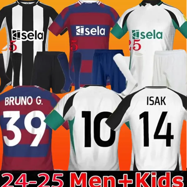 2024 2025 Home Away Soccer Jerseys Bruno G. Joelinton Isak 24 25 3e Tonali Isak United -fans Maximin Wilson Almiron voetbalhirt man Kids Kit