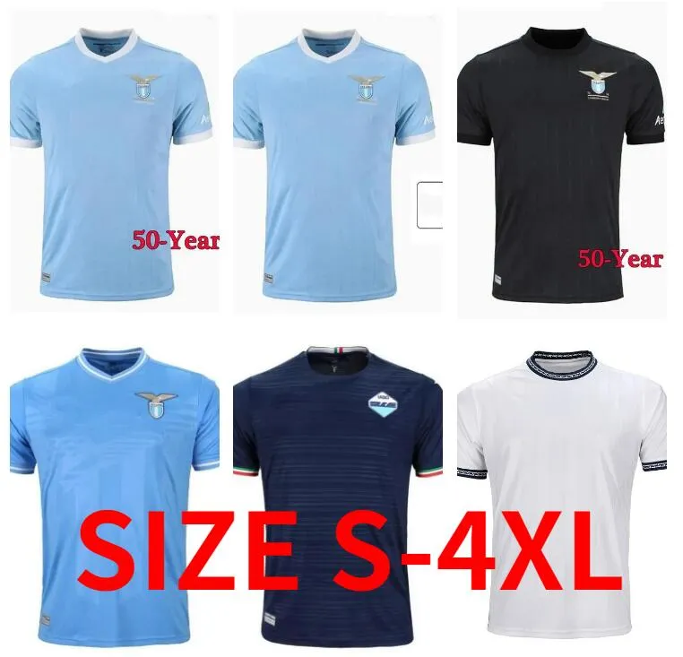 23 24 24 Koszulki piłkarskie Lazio SergeJ 2023 2024 50 Year Anniversary F. Anderson Pedro Football Shirt Luis Alberto Immobile SergeJ Lazzari Zaccagni Maglia da Calcio