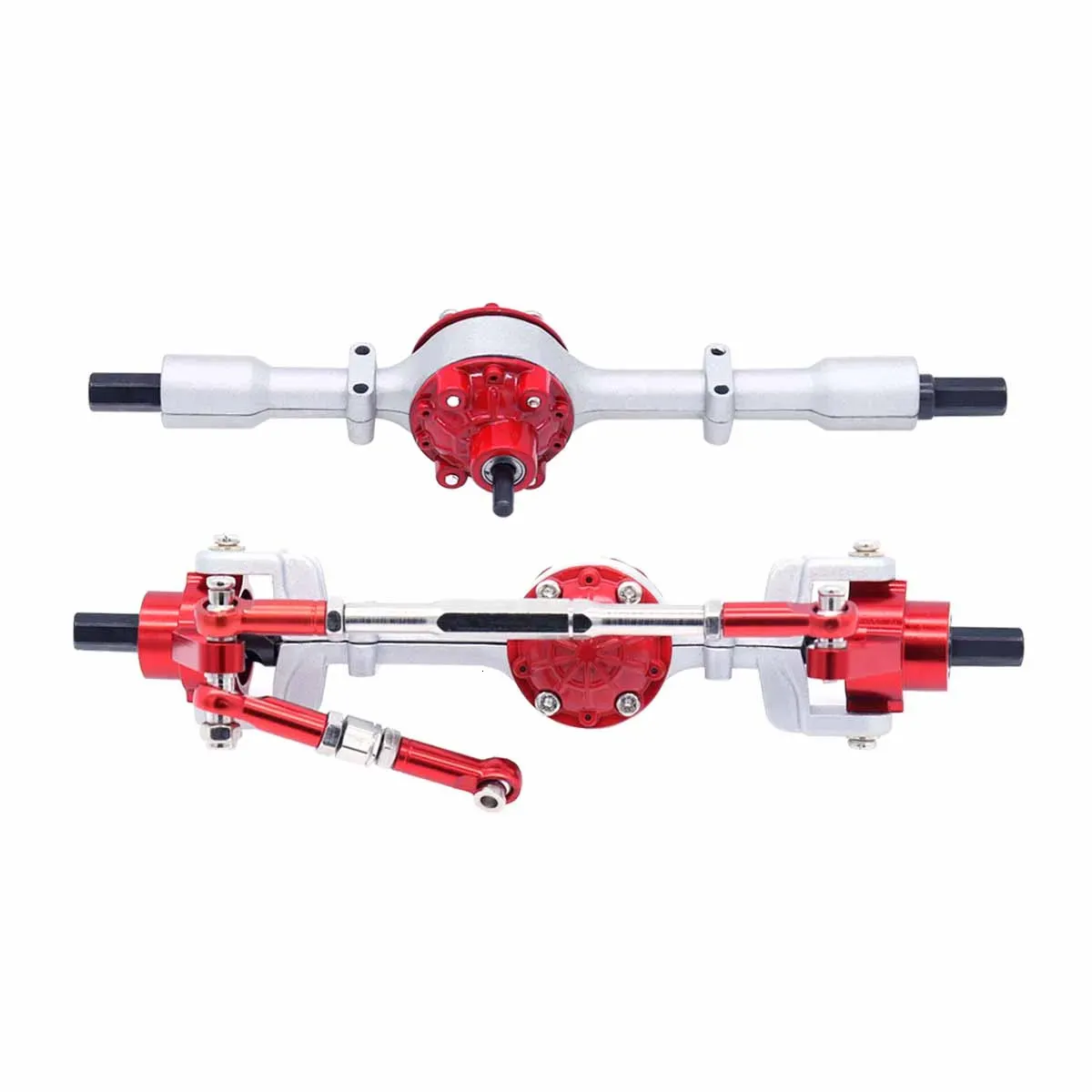 WPL 1/16 Metal Upgraded Front and Rear Axle Set for WPL C14 C24 C34 C44 ...