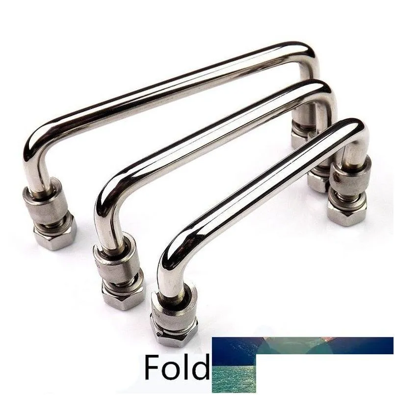 Andere Tür-Hardware Edelstahl oder Eisen Industrial Griff U-Form Folding Toolbox Spring Koffer Geräteknöpfe Haushalt Tropfen Deli DH4GD