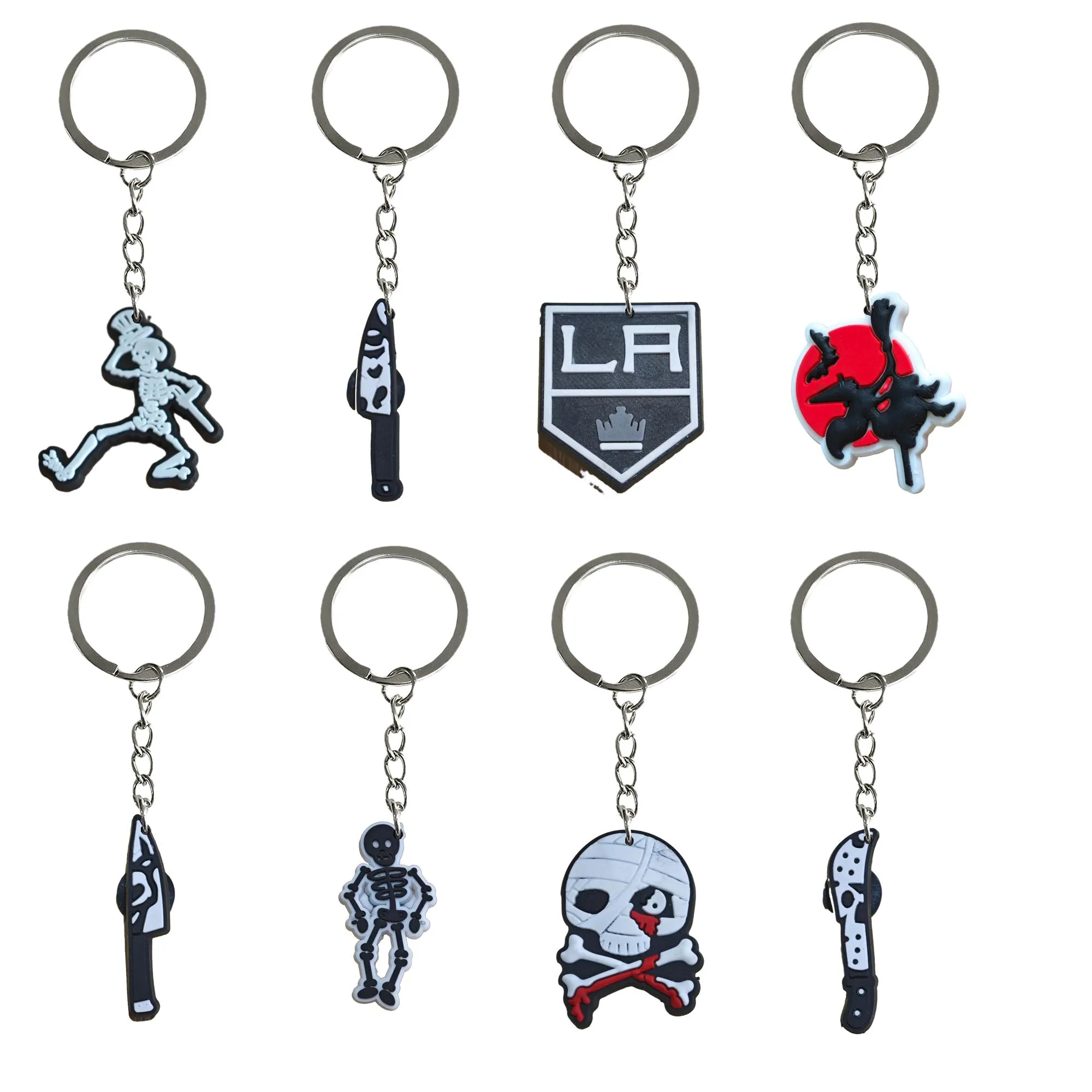 Key Rings Nieuwe Halloween 3 Keychain Hangers Accessoires voor kinderen Verjaardagsfeestje Gunsten Keyring Backpacks Tags Goodie Bag Stuffer Chris Otsax