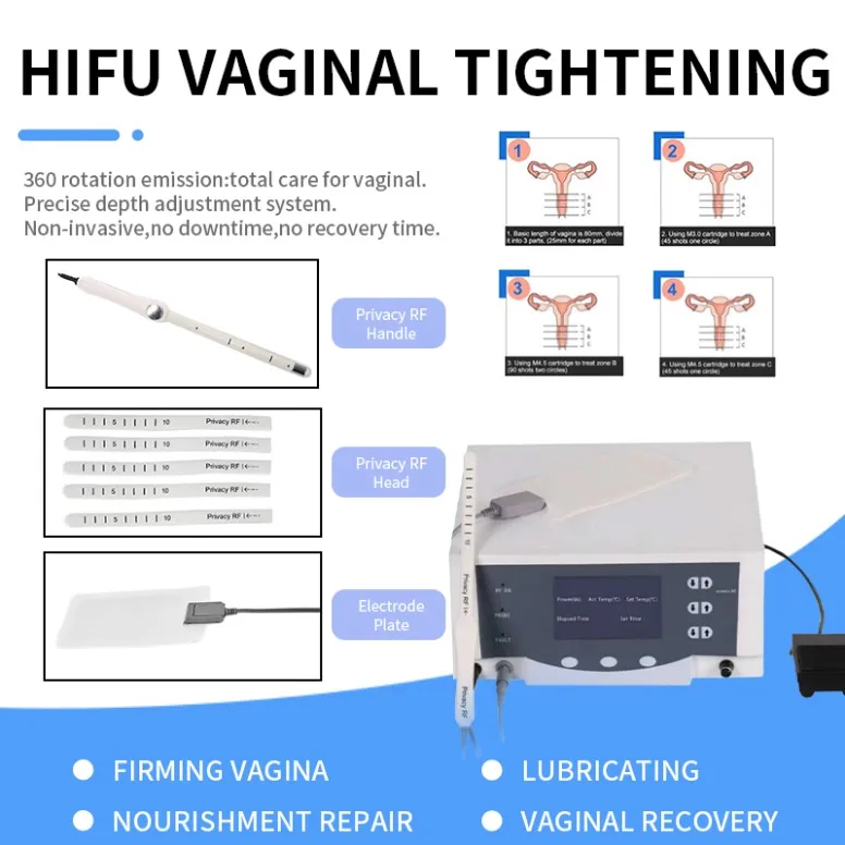 Andra kroppsskulptering av bantningsteknik Thermiva RF Vaginal Machine Kvinnlig privatvård Vaginal åtdragning Privat RF Thermi VA -enhet DHL