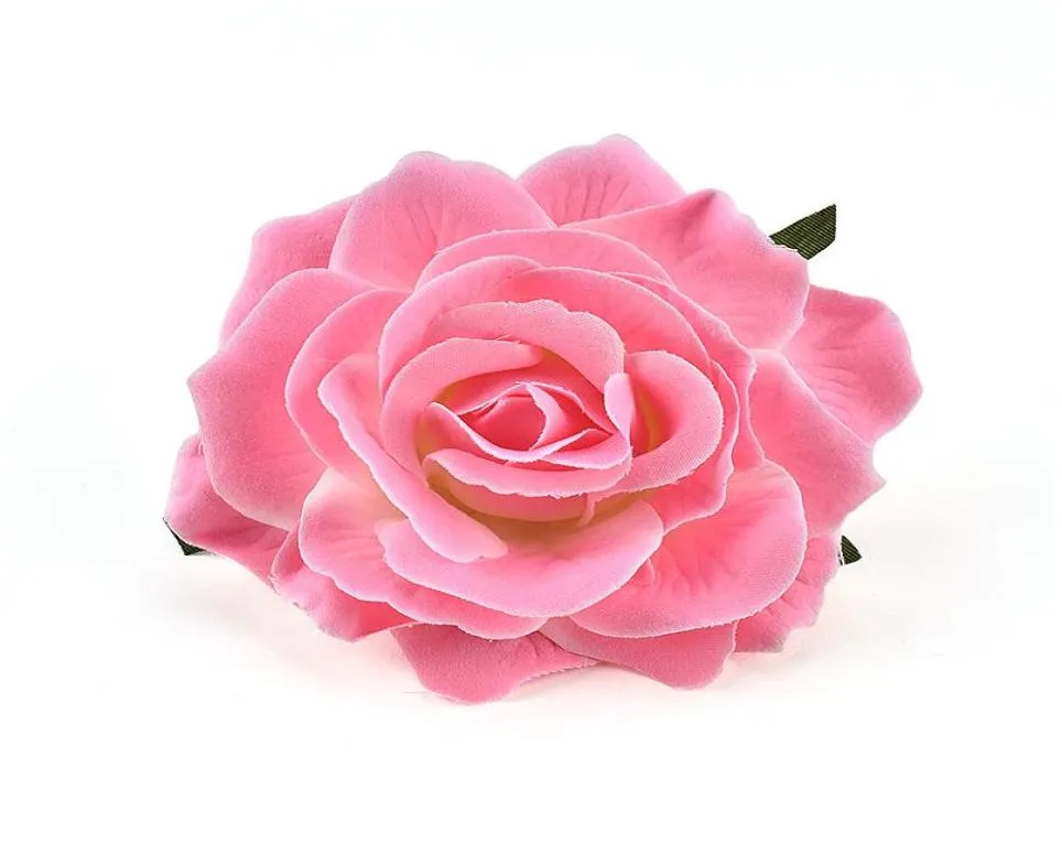 1pcs 9cm Fleurs de soie artificielle têtes pour décoration de mariage Blanche de bricolage de bricolage de rose bricolage artisanat artisanat faux flo jllarr2028372