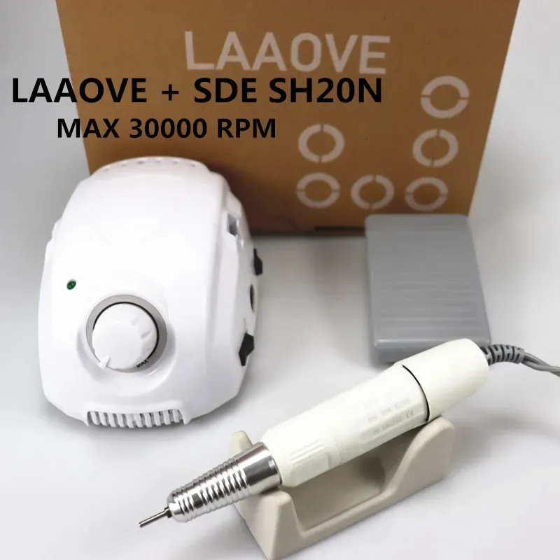 LAAOVE Champion3 Control Box 65W 45000RPM High Quality Handle Electric Nail Drill Polish Machine Manicure Set 240509