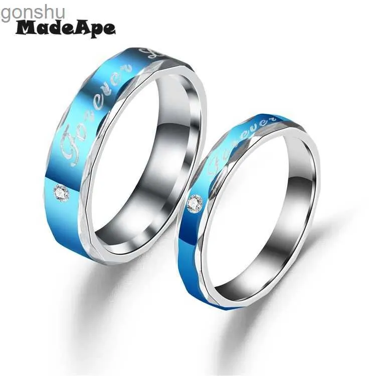 カップルリングマダペ4mm 6mm愛好家のためのロマンチックな結婚指輪