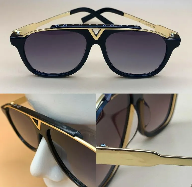 Menses de sol para homens 11 milionários de verão óculos de sol Mulher UNISSISEX Fashion Glasses Retro preto x Gold Design UV400 5 Color OL WCA5379301