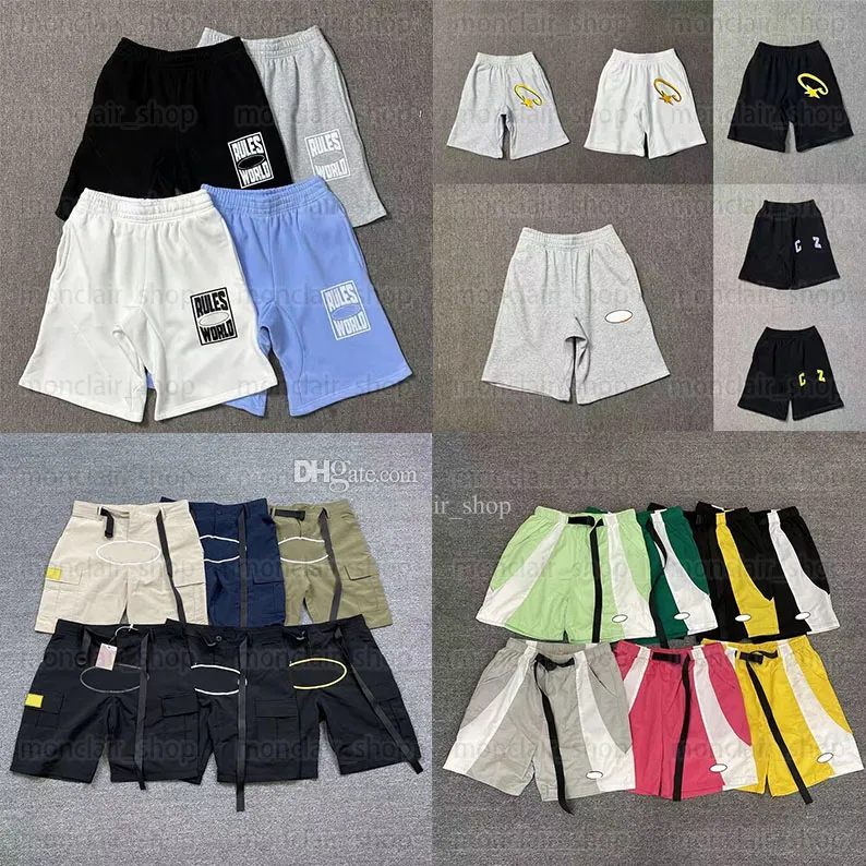 Heren shorts Y2K Star Designer korte gestapelde baggy Demon Island Kort Cargo's brede Goth Cargos Men Slim Aesthetic Coreana Cargos Shorts