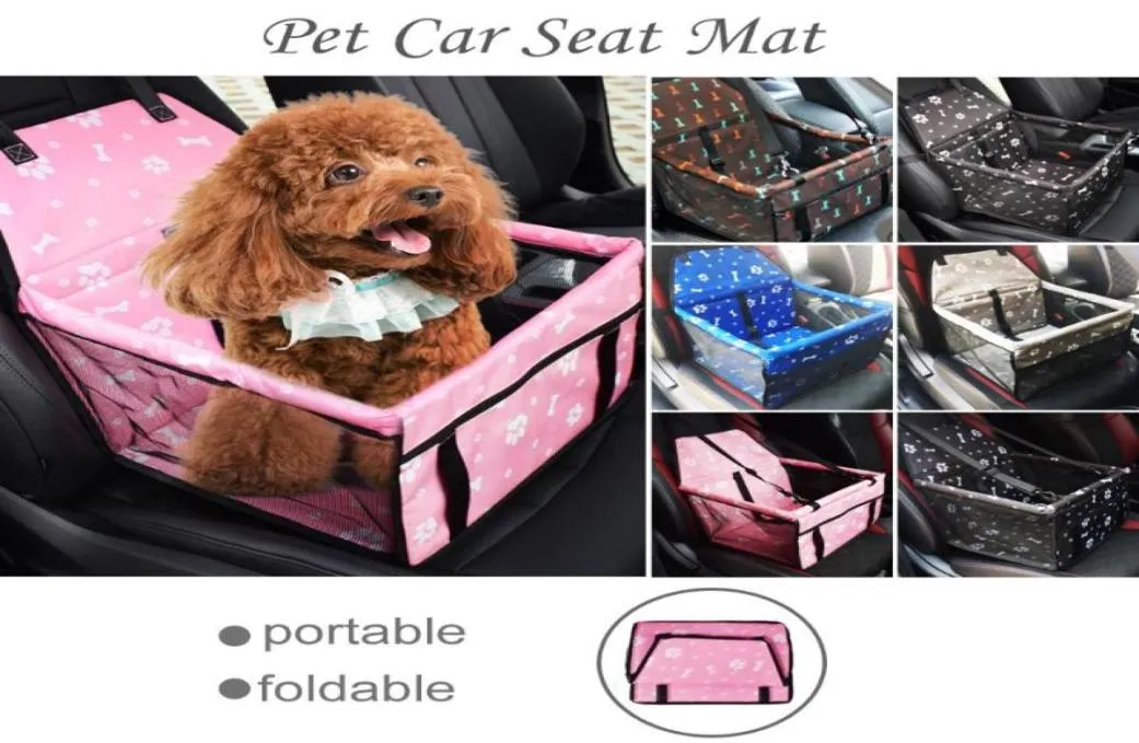 Pet Dog Seat Travel Accessories Mesh Hanging Bags Folding Pet Supplies Waterproof Dog Mat Filt Safety Car Seat Bag1820277