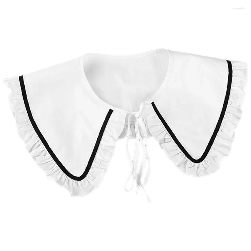 Broches Fake Collar Shirt Faux colliers tissu pour attachement détachable miss