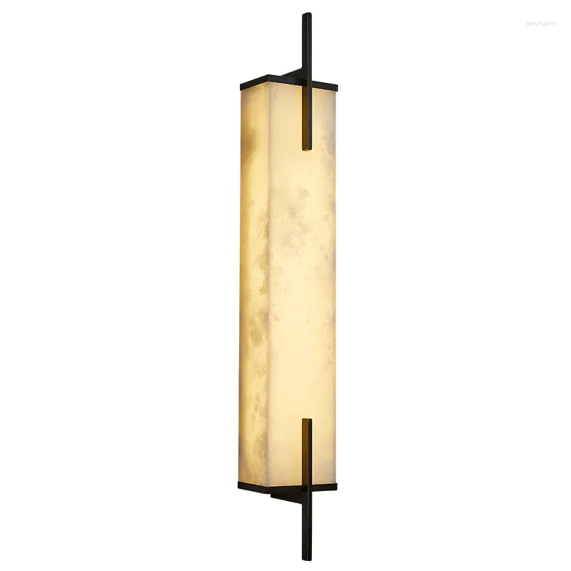 Muurlamp Chinese stijl Creative Villa Duplex gebouw Trap woonkamer Dining Hall Corridor All Copper Marble