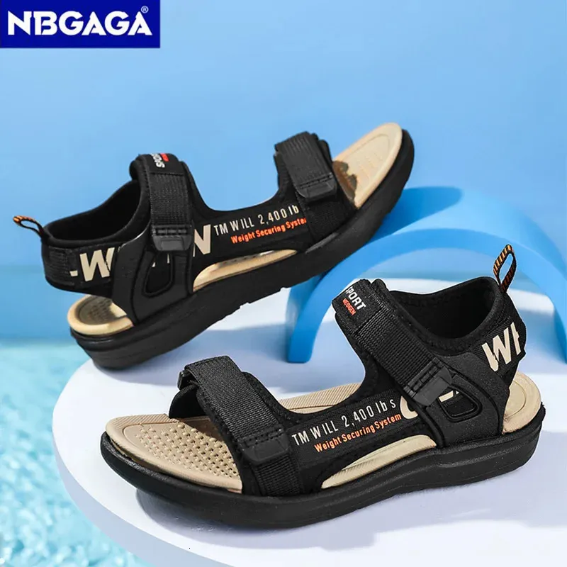 5Color Breattable Sport Sandals Summer Beach Shoes For Boys Comfort Soft Sole Kids Shoes Fashion Non-Slip Sandalias 240508