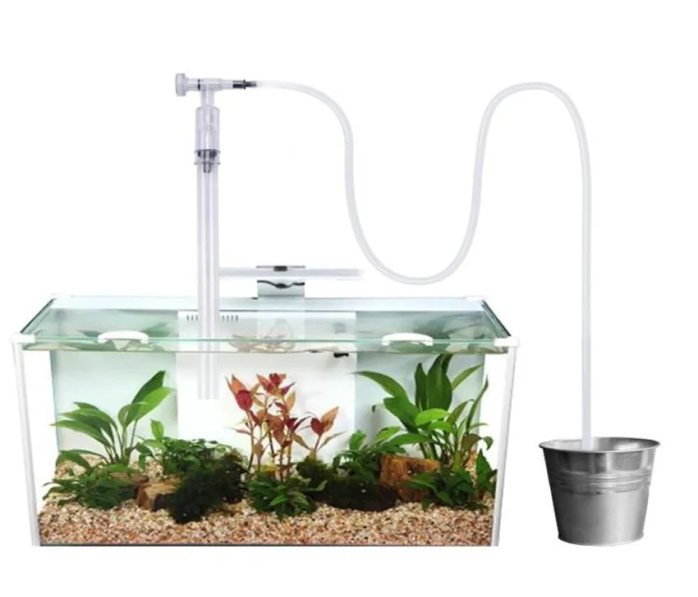 Aquarium Fish Tank Gravel Sand Cleaner With Flow Control Vakuum Siphon Water Exchanger Perfekt för rengöring av medium och stor skala4223013