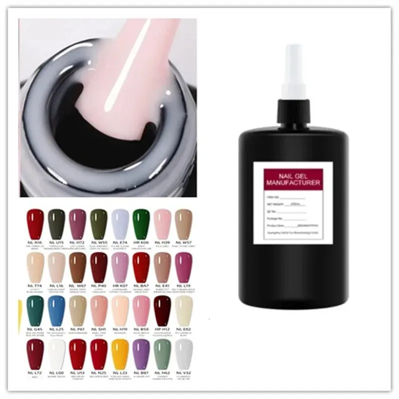 250 ml Milky White UV Opie gel nagellak grondstof 273 kleuren bulk semipermanent kunst varnish manicure manicure professional 240509