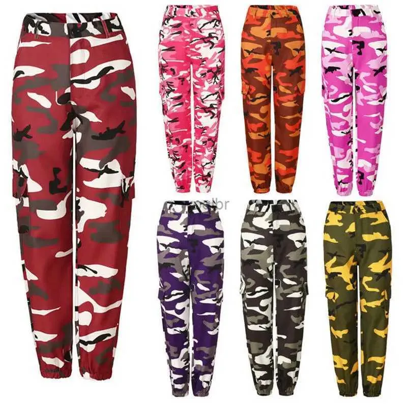 Frauenhose Capris Mode Womens Camouflage Waren hoher Taille Hip-Hop Trojan Horse Hosen Militärkampf Combat Combat Camoufle Hosen Hot Hatl2405