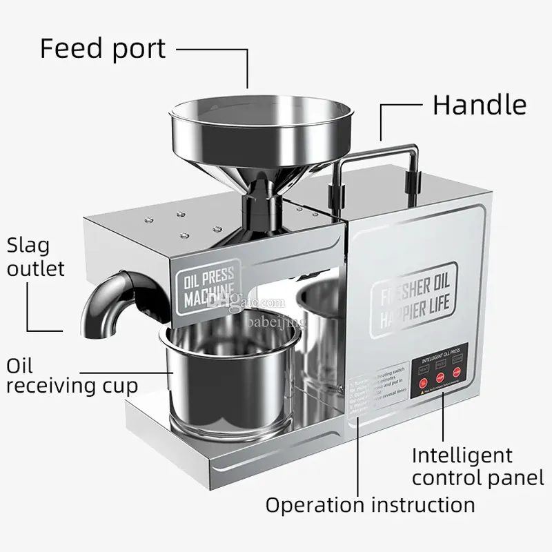 Coconut Olive Processing Machine Mini Oil Pressers Household Multi-functional Oil Press Machine
