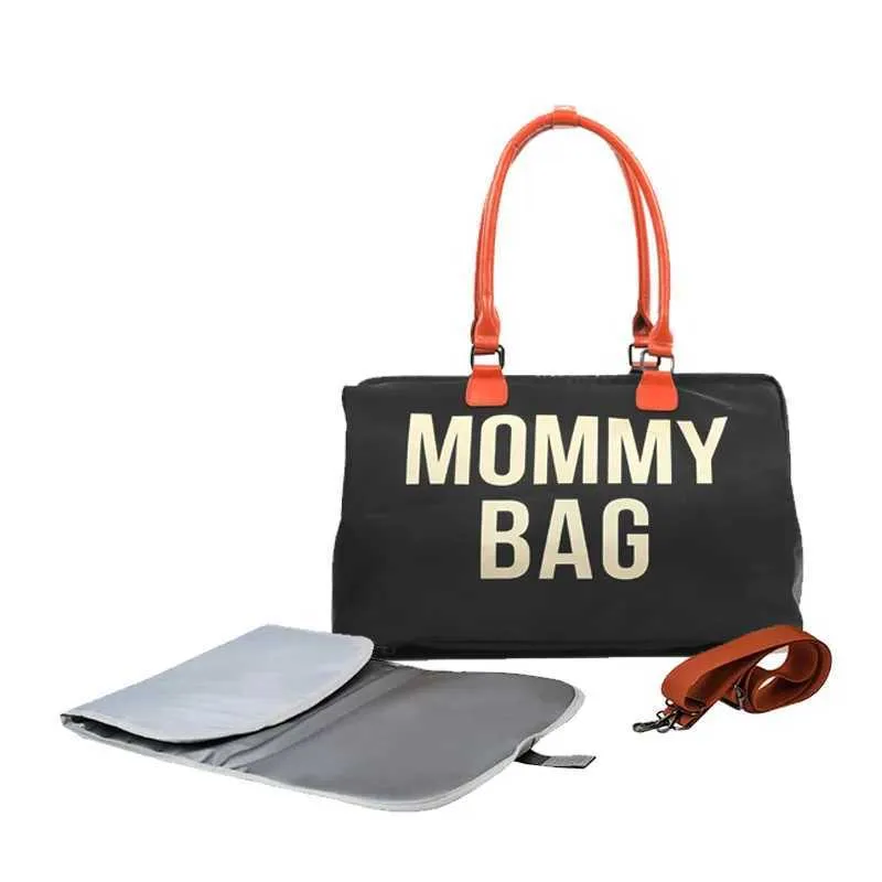 Sacchetti per pannolini borse da sacco per mamma multifunzionale borsa di grande capacità di mamma mamma baby che uscirà per la borsetta di Natale di Halloween del Giorno del Ringraziamento T240509