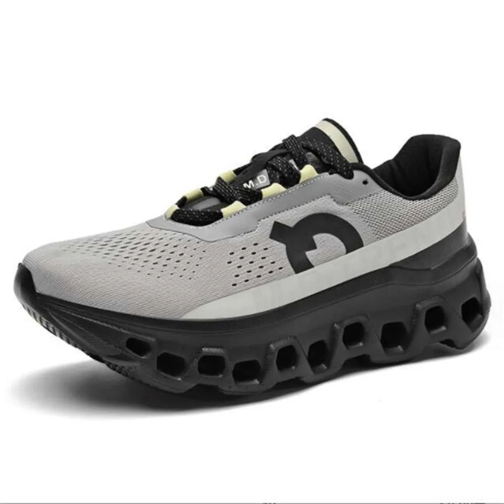 Sneakers de lame gris foncé / noir marathonc pour hommes chaussures décontractées race Tranier Trend Cushionc Athletic Running Chaussures For Men Footwear