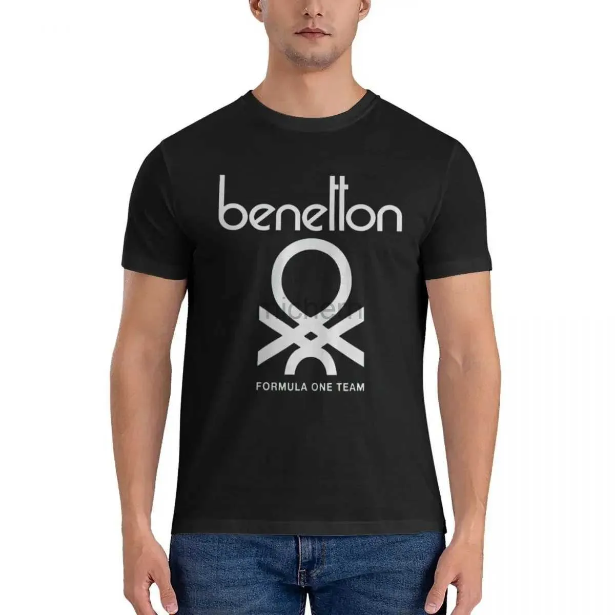 T-shirts masculins 100% coton de la formule Benetton Team des années 80 T-shirt pour hommes